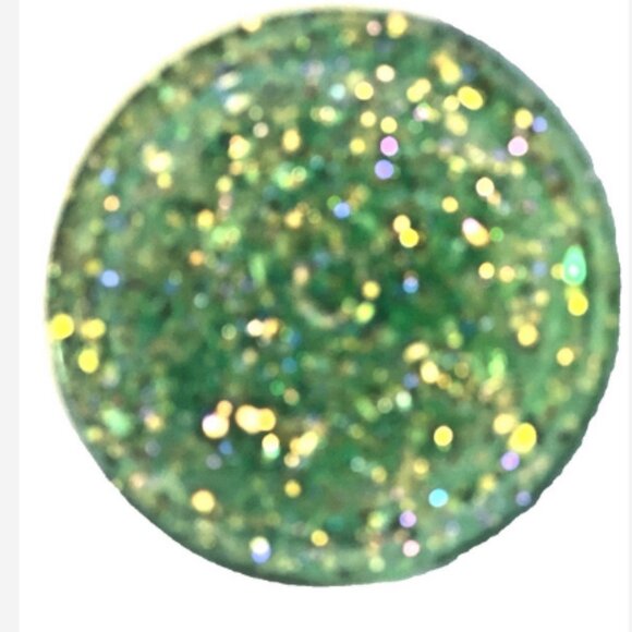 "Made By Vickie" Leaf Ashtray With Matching Tobacco Grinder Green Glitter Resin - Picture 5 of 6